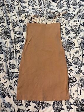 Zara Camel/Tan Ribbed Top